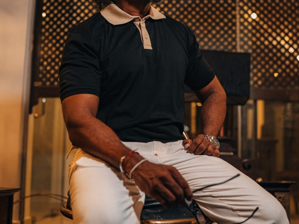 Tropez Dark Polo Cotton T-Shirt
